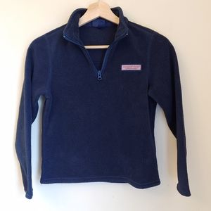 Vineyard Vines Blue Fleece Sherpa Kids Pullover
